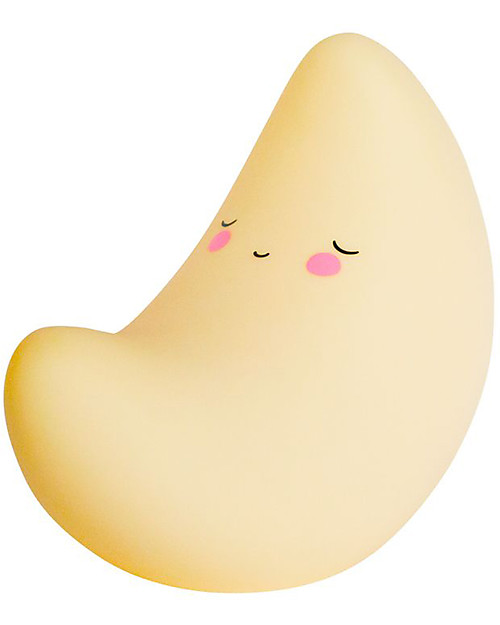 A Little Lovely Company Little LED Light, Moon - Yellow Bedside Lamps