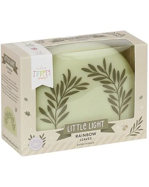 A Little Lovely Company Little LED Light - Rainbow Leaves - Off Timer 15Min Bedside Lamps
