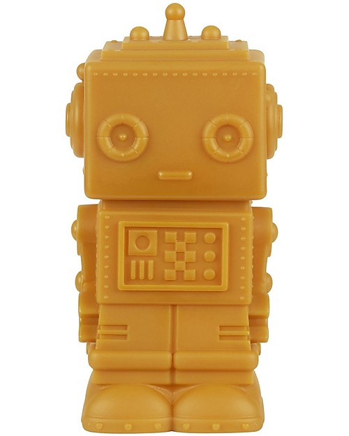 A Little Lovely Company Little LED Light - Robot - Aztec Gold Bedside Lamps