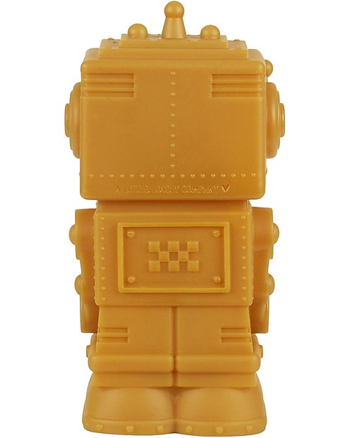 A Little Lovely Company Little LED Light - Robot - Aztec Gold Bedside Lamps
