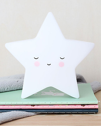 A Little Lovely Company Little LED Light - Sleeping Star Bedside Lamps