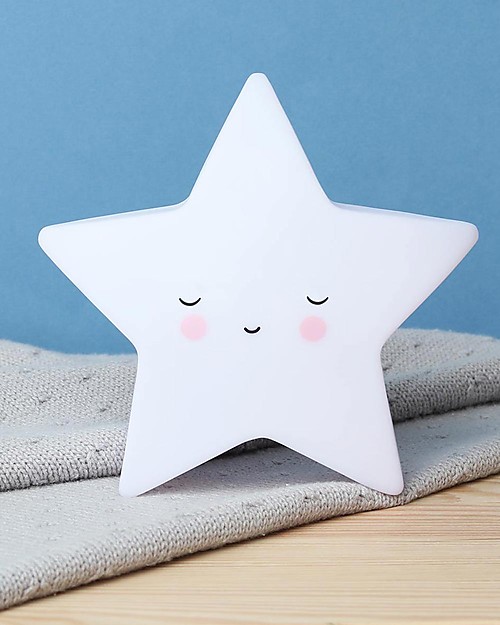 A Little Lovely Company Little LED Light - Sleeping Star Bedside Lamps