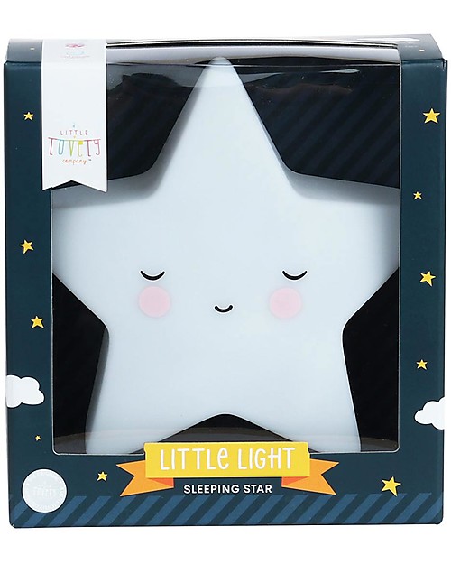 A Little Lovely Company Little LED Light - Sleeping Star Bedside Lamps
