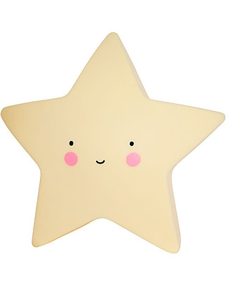 A Little Lovely Company Little LED Light, Star - Yellow Bedside Lamps