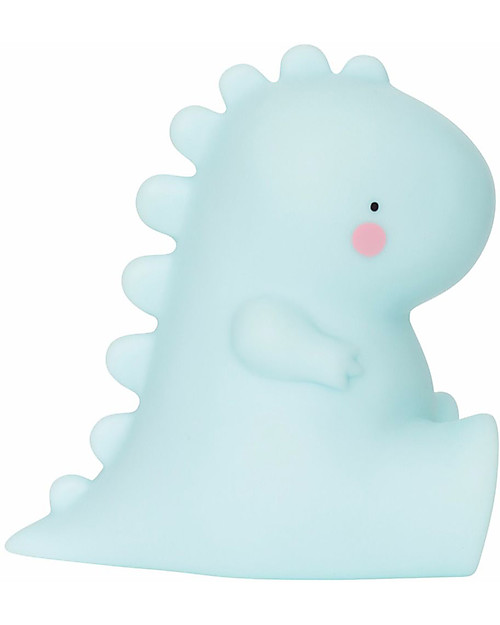 A Little Lovely Company Little LED Light, T-Rex - Light Blue Bedside Lamps