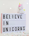 A Little Lovely Company Little LED Light, Unicorn - White and Pink Bedside Lamps