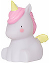 A Little Lovely Company Little LED Light, Unicorn - White and Pink Bedside Lamps