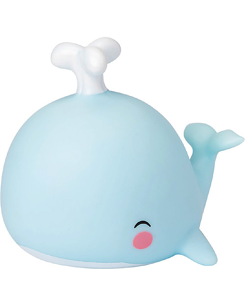 A Little Lovely Company Little LED Light, Whale - Light Blue Bedside Lamps