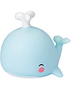 A Little Lovely Company Little LED Light, Whale - Light Blue Bedside Lamps