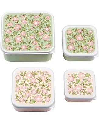 Done by Deer Snack Box Set of 3 - Sea Friends - Powder Pink