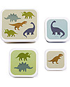 A Little Lovely Company Lunch & Snack Box Set - Dinosaurs Snack Boxes