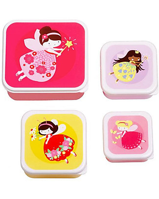 A Little Lovely Company Lunch & Snack Box Set - Fairies Snack and Formula Containers
