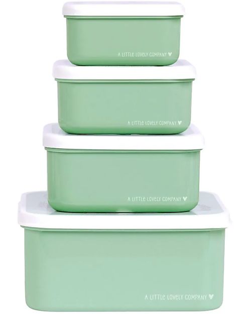 A Little Lovely Company Lunch & Snack Box Set - Forest Friends Snack Boxes