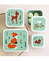 A Little Lovely Company Lunch & Snack Box Set - Forest Friends Snack Boxes