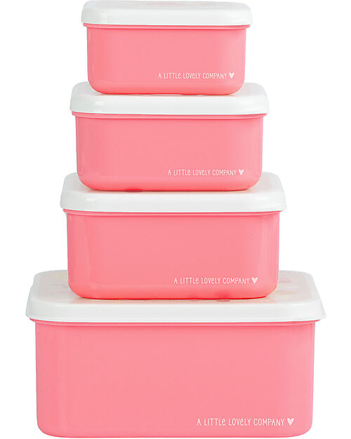 A Little Lovely Company Lunch & Snack Box Set - Ice-Cream Snack Boxes