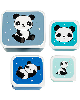 A Little Lovely Company Lunch & Snack Box Set - Panda Snack and Formula Containers