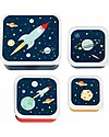 A Little Lovely Company Lunch & Snack Box Set - Space Snack Boxes