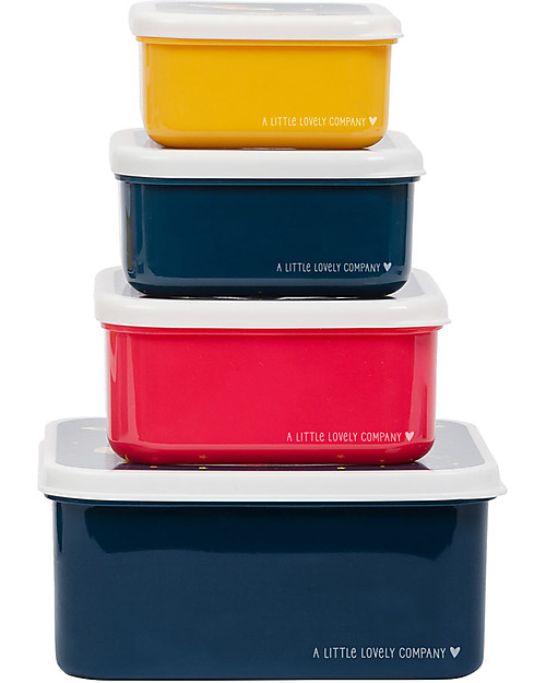 A Little Lovely Company Lunch & Snack Box Set - Space Snack Boxes