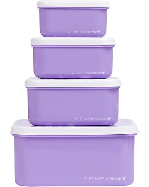 A Little Lovely Company Lunch & Snack Box Set - Unicorn Dreams Snack Boxes