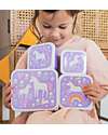 A Little Lovely Company Lunch & Snack Box Set - Unicorn Dreams Snack Boxes