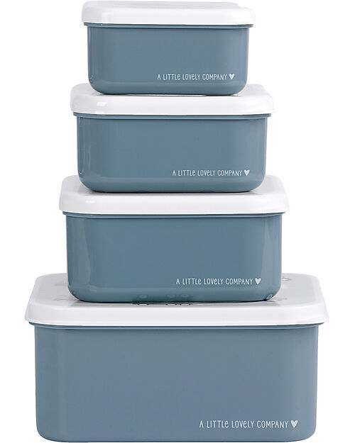 A Little Lovely Company Lunch & Snack Box Set - Vehicles Snack Boxes