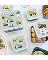 A Little Lovely Company Lunch & Snack Box Set - Vehicles Snack Boxes