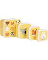 A Little Lovely Company Lunch and Snack Box Set - Animal friends Snack Boxes