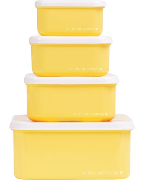 A Little Lovely Company Lunch and Snack Box Set - Animal friends Snack Boxes