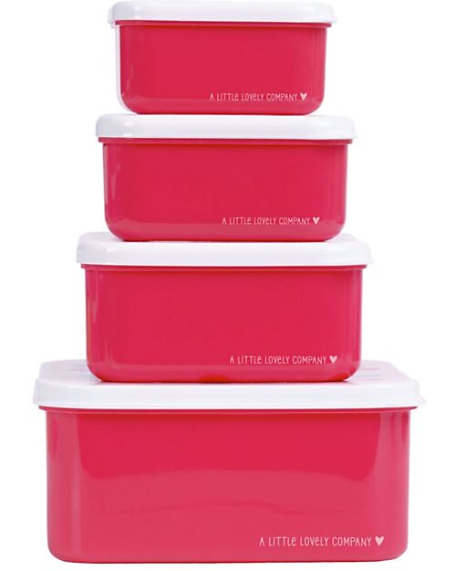 A Little Lovely Company Lunch and Snack Box Set - Cherries Snack Boxes