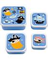 A Little Lovely Company Lunch and Snack Box Set - Pirates Snack Boxes