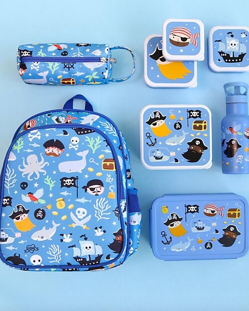 A Little Lovely Company Lunch and Snack Box Set - Pirates Snack Boxes