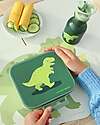 A Little Lovely Company Lunch Box 3 Compartments - Dinosaur - 17 x 5 x 18 cm Food Containers