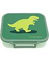 A Little Lovely Company Lunch Box 3 Compartments - Dinosaur - 17 x 5 x 18 cm Food Containers