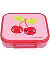 A Little Lovely Company Lunch Box 3 Compartments - Happy Cherries - 17 x 5 x 18 cm Food Containers