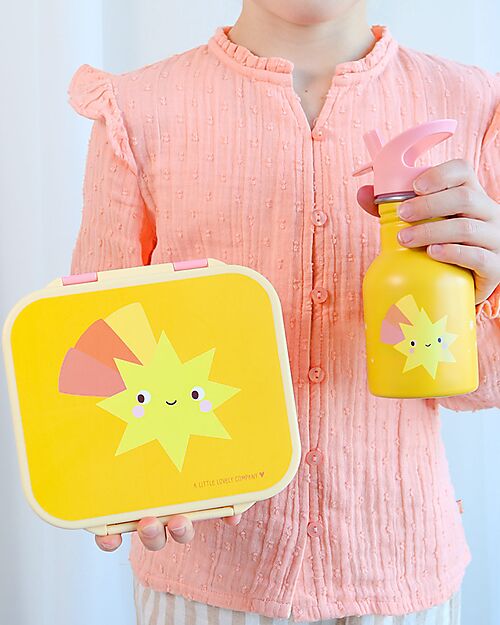 A Little Lovely Company Lunch Box 3 Compartments - Shooting Stars - 17 x 5 x 18 cm Snack Boxes