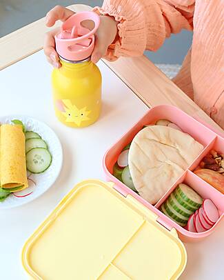 A Little Lovely Company Lunch Box 3 Compartments - Shooting Stars - 17 x 5 x 18 cm Snack Boxes