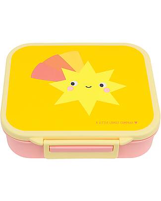A Little Lovely Company Lunch Box 3 Compartments - Shooting Stars - 17 x 5 x 18 cm Snack Boxes