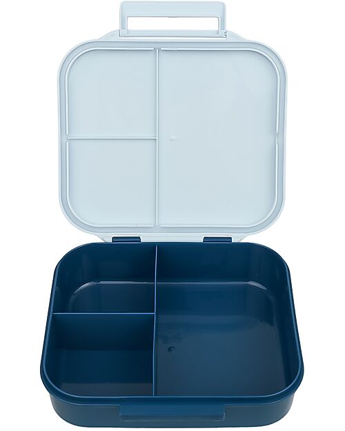 A Little Lovely Company Lunch Box 3 Compartments - Tractor - 17 x 5 x 18 cm Food Containers