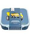 A Little Lovely Company Lunch Box 3 Compartments - Tractor - 17 x 5 x 18 cm Food Containers