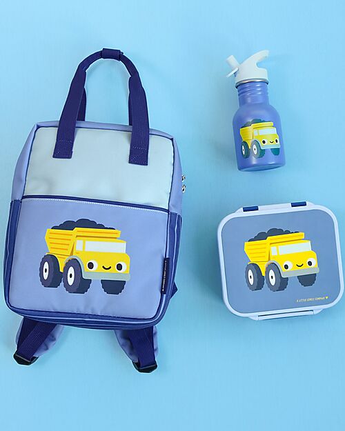 A Little Lovely Company Lunch Box 3 Compartments - Tractor - 17 x 5 x 18 cm Food Containers