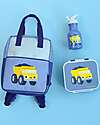 A Little Lovely Company Lunch Box 3 Compartments - Tractor - 17 x 5 x 18 cm Food Containers