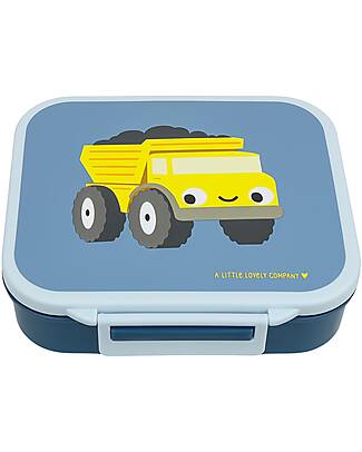 A Little Lovely Company Lunch Box 3 Compartments - Tractor - 17 x 5 x 18 cm Snack Boxes