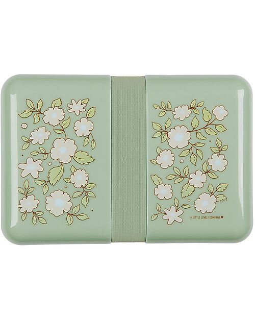 A Little Lovely Company Lunch Box - Blossom Sage - BPA Free! Snack Boxes
