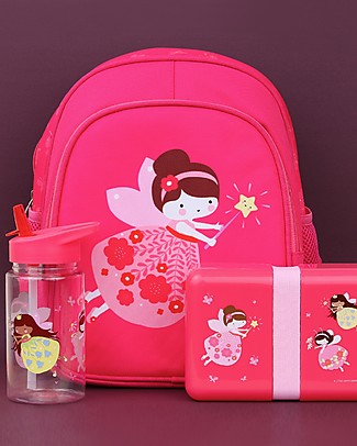 A Little Lovely Company Lunch box with stickers -Fairy - BPA Free! Snack and Formula Containers