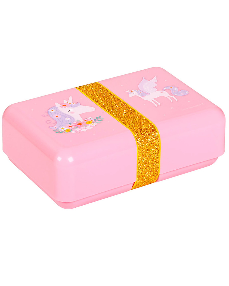 Personalised Name Horse Pink Theme Children Plastic Sandwich Lunch Box 