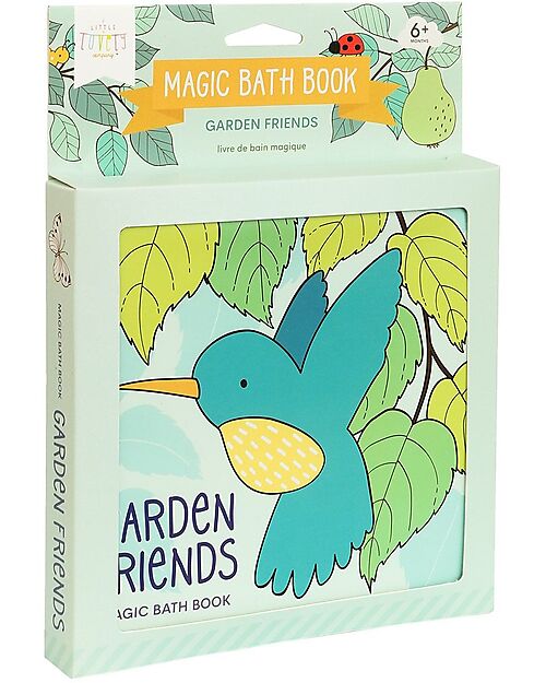 A Little Lovely Company Magic Bath Book - Garden friends Bath Toys