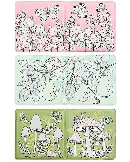 A Little Lovely Company Magic Bath Book - Garden friends Bath Toys