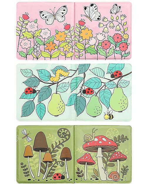 A Little Lovely Company Magic Bath Book - Garden friends Bath Toys