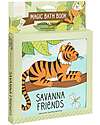 A Little Lovely Company Magic Bath Book - Savanna friends Bath Toys