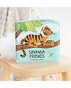 A Little Lovely Company Magic Bath Book - Savanna friends Bath Toys